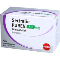 Sertralin PUREN 50 mg Filmtabletten, 50 Stk., PUREN Pharma GmbH & Co. KG