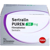 Sertralin PUREN 50 mg Filmtabletten, 100 Stk., PUREN Pharma GmbH & Co. KG