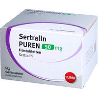 Sertralin PUREN 50 mg Filmtabletten, 100 Stk., PUREN Pharma GmbH & Co. KG