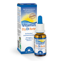 Dr. Jacob's Vitamin D3 &Ouml;l forte 2000 IE D3 hochdosiert 640 T, 20 ml, Dr. Jacob's Medical GmbH