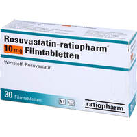 Rosuvastatin-ratiopharm 10 mg Filmtabletten, 30 Stk., ratiopharm GmbH