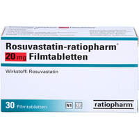 Rosuvastatin-ratiopharm 20 mg Filmtabletten, 30 Stk., ratiopharm GmbH