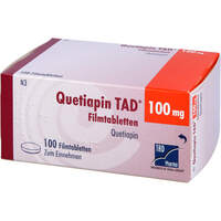 Quetiapin TAD 100mg Filmtabletten, 100 st, TAD Pharma GmbH