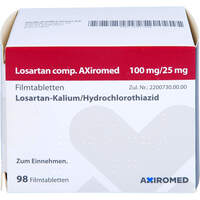 Losartan comp. AXiromed 100 mg/25 mg Filmtabletten, 98 st, Medical Valley Invest AB
