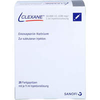 CLEXANE 10.000 I.E.100 mg/ml ILO Fertigspritze, 20 st, Aca Müller/Adag Pharma AG