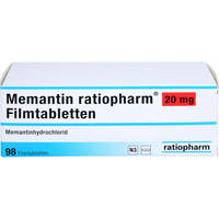MEMANTIN ratiopharm 20 mg Filmtabletten, 98 st, Bb Farma S.R.L.