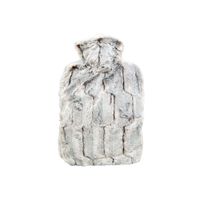 W&auml;rmflasche Klassik 1.8L Flauschbezug braun-silber, 1 st, Hugo Frosch GmbH