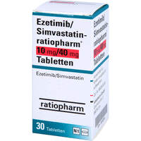 Ezetimib/Simvastatin-ratiopharm 10mg/40mg Tab, 30 Stk., ratiopharm GmbH