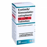 Ezetimib/Simvastatin-ratiopharm 10mg/40mg Tab, 30 Stk., ratiopharm GmbH