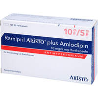 Ramipril Aristo plus Amlodipin 10mg/5mg Hartkps, 30 Stk., Aristo Pharma GmbH