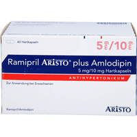 Ramipril Aristo plus Amlodipin 5mg/10mg Hartkps, 60 Stk., Aristo Pharma GmbH