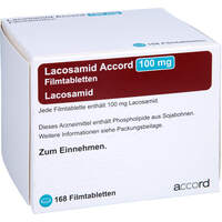 Lacosamid Accord 100 mg Filmtabletten, 168 st, Accord Healthcare GmbH