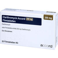 Clarithromycin Accord 250 mg Filmtabletten, 20 st, Accord Healthcare GmbH