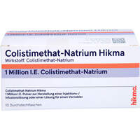 Colistimethat-Natrium Hikma 1M IE Inj./Inf./Inh., 10 st, Hikma Pharma GmbH