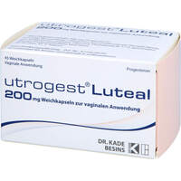 Utrogest Luteal 200mg Weichk.z.vaginalen Anwendung, 45 Stk., Besins Healthcare Germany GmbH