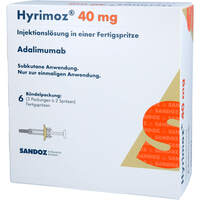 Hyrimoz 40 mg Injektionslösung i. e. Fertigspritze, 6 st, HEXAL AG