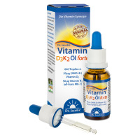 Dr. Jacob's Vitamin D3K2 &Ouml;l forte 2000 IE D3+K2 hochdosiert, 20 ml, Dr. Jacob's Medical GmbH