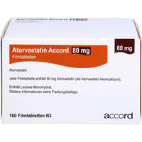 Atorvastatin Accord 80 mg Filmtabletten, 100 st, Accord Healthcare GmbH