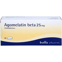 Agomelatin beta 25 mg Filmtabletten, 56 Stk., betapharm Arzneimittel GmbH