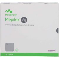 MEPILEX Ag Schaumverband 15x15 cm steril, 5 st, Tora Pharma GmbH