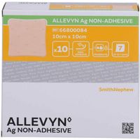 ALLEVYN Ag non Adhesive 10x10 cm Wundverband, 10 st, Avitamed GmbH