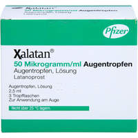 Xalatan 50 Mikrogramm/ml Augentropfen, 3x2,5 ml, Abacus Medicine A/S Xalatan 50 Mikrogramm/ml Augentropfen, 3x2,5 ml, Abacus Medicine A/S