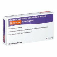 Olmesartanmedoxomil/Amlodipin Accord 20mg/5mg FTA, 28 Stk., Accord Healthcare GmbH