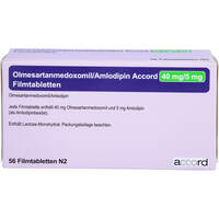 Olmesartanmedoxomil/Amlodipin Accord 40mg/5mg FTA, 56 st, Accord Healthcare GmbH