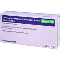 Olmesartanmedoxomil/Amlodipin Accord 40mg/5mg FTA, 56 st, Accord Healthcare GmbH