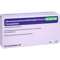 Olmesartanmedoxomil/Amlodipin Accord 40mg/5mg FTA, 56 st, Accord Healthcare GmbH