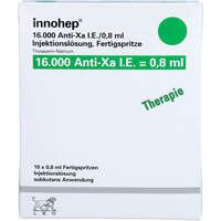 innohep 16.000 Anti-Xa I.E./0.8ml Inj.-Loes. Fer, 10 st, Leo Pharma GmbH