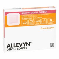 ALLEVYN Gentle Border 10x10 cm Schaumverb., 5 st, Avitamed GmbH