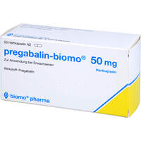 pregabalin-biomo 50mg Hartkapseln, 50 Stk., Biomo Pharma GmbH