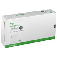 Exufiber Ag+ 4.5x30cm Gelbildender Faserverband ms, 10 st, Mölnlycke Health Care GmbH