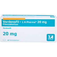 Vardenafil - 1 A Pharma 20 mg Filmtabletten, 4 Stk., 1 A Pharma GmbH