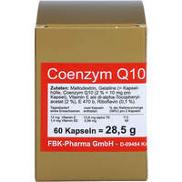 Coenzym Q10 10 mg Kapseln, 60 Stk., Fbk-Pharma GmbH