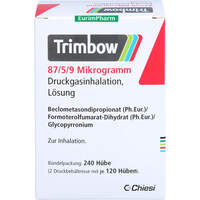 Trimbow 87/5/9 Mikrogramm 120 Hub Dosieraerosol, 2 Stk., Eurimpharm Arzneimittel GmbH
