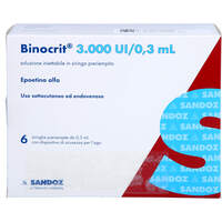 BINOCRIT 3.000 I.E./0.3 ml Inj.-Lsg.i.Fertigspr., 6x0.3 ml, Orifarm GmbH