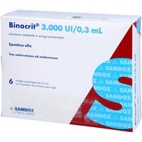 BINOCRIT 3.000 I.E./0.3 ml Inj.-Lsg.i.Fertigspr., 6x0.3 ml, Orifarm GmbH