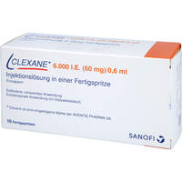 Clexane 6.000 I.E.60mg/0.6ml ILO F.Sp., 10 Stk., kohlpharma GmbH
