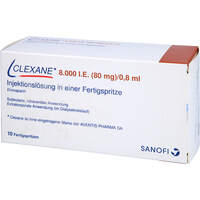 Clexane 8.000 I.E.80mg/0.8ml ILO F.Sp., 10 Stk., kohlpharma GmbH