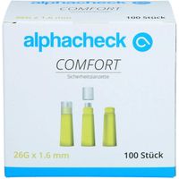 alphacheck comfort Sicherheitslanzetten 26G 1.6 mm, 100 st, Berger Med GmbH