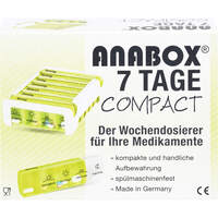 ANABOX Compact 7 Tage Wochendosierer grün/weiß, 1 st, Wepa Apothekenbedarf GmbH & Co. KG