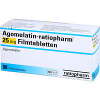 Agomelatin-ratiopharm 25 mg Filmtabletten, 98 st, ratiopharm GmbH