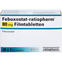 Febuxostat-ratiopharm 80 mg Filmtabletten, 28 Stk., ratiopharm GmbH