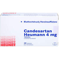 Candesartan Heumann 4 mg Tabletten HEUNET, 28 Stk., Heunet Pharma GmbH