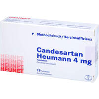 Candesartan Heumann 4 mg Tabletten HEUNET, 28 Stk., Heunet Pharma GmbH