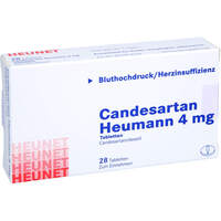 Candesartan Heumann 4 mg Tabletten HEUNET, 28 Stk., Heunet Pharma GmbH