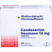Candesartan Heumann 16 mg Tabletten HEUNET, 28 Stk., Heunet Pharma GmbH
