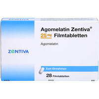 Agomelatin Zentiva 25 mg Filmtabletten, 28 Stk., Zentiva Pharma GmbH Agomelatin Zentiva 25 mg Filmtabletten, 28 Stk., Zentiva Pharma GmbH